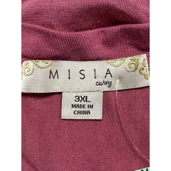 Curvy Womens Tunic Shirt Size 3X Lagenlook Oversized Angled Hem Flowy NWT Flowy - Picture 10 of 14